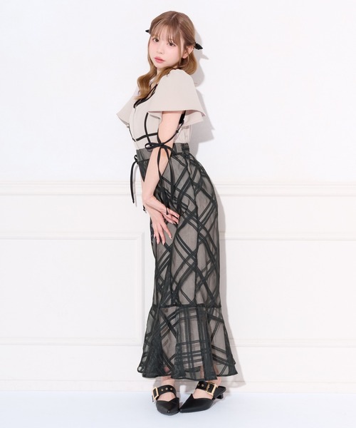 apres jour(アプレジュール)の「袖フレアマーメイドワンピース(ワンピース・レディース・ブラック系その他/ピンクベージュ/ブラック/グレー/ベージュ・フリー/X-LARGE/MEDIUM)」の22枚目の写真