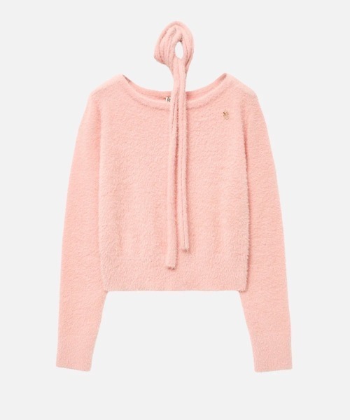 MARITHE + FRANCOIS GIRBAUD（マリテフランソワジルボー）の「W MUFFLER SET- SWEATER（ニット/セーター・レディース・アイボリー/ピンク/ブラック・フリー）」の3枚目の写真