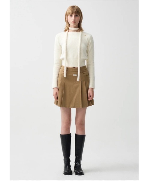 MARITHE + FRANCOIS GIRBAUD（マリテフランソワジルボー）の「W MUFFLER SET- SWEATER（ニット/セーター・レディース・アイボリー/ピンク/ブラック・フリー）」の5枚目の写真