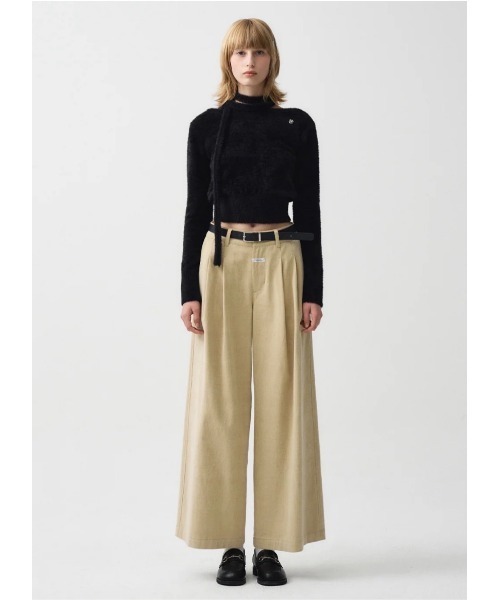 MARITHE + FRANCOIS GIRBAUD（マリテフランソワジルボー）の「W MUFFLER SET- SWEATER（ニット/セーター・レディース・アイボリー/ピンク/ブラック・フリー）」の9枚目の写真