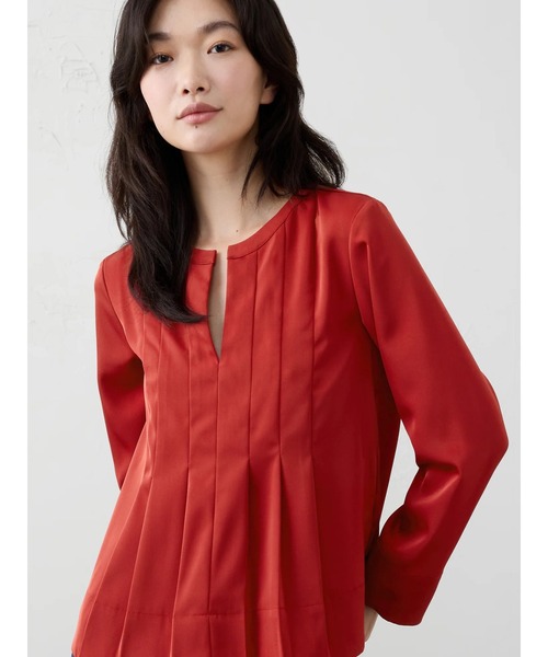BANANA REPUBLIC FACTORY STORE(バナナリパブリック ファクトリーストア)の「BANANA REPUBLIC FACTORY STORE プリーツスイングトップ(シャツ/ブラウス・レディース・レッド系その他/ブラック/イエロー/ブラウン/ブラック系その他・L/XS/S/M)」の5枚目の写真