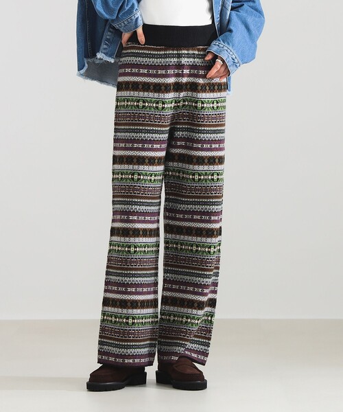 INSCRIRE / フェアアイル ニットパンツ（その他パンツ）｜INSCRIRE