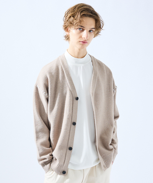 AH ABAHOUSE（エーエイチアバハウス）の「【AH ABAHOUSE】ハンドステッチ カーディガン（カーディガン/ボレロ・メンズ・グレイッシュブルー/ブラック/グレイッシュベージュ/ホワイト・46/48）」の3枚目の写真