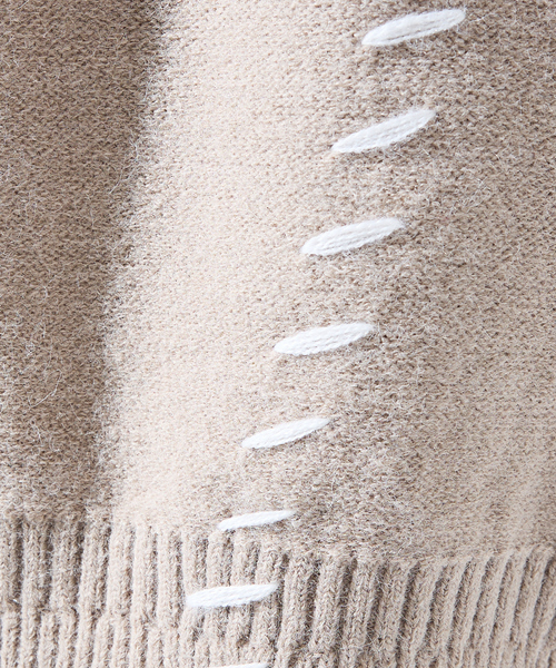 AH ABAHOUSE（エーエイチアバハウス）の「【AH ABAHOUSE】ハンドステッチ カーディガン（カーディガン/ボレロ・メンズ・グレイッシュブルー/ブラック/グレイッシュベージュ/ホワイト・46/48）」の21枚目の写真