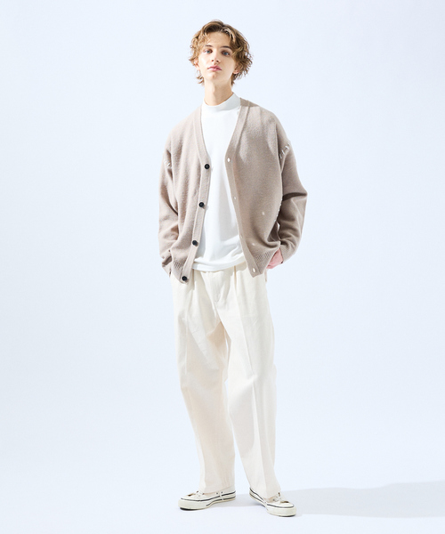 AH ABAHOUSE（エーエイチアバハウス）の「【AH ABAHOUSE】ハンドステッチ カーディガン（カーディガン/ボレロ・メンズ・グレイッシュブルー/ブラック/グレイッシュベージュ/ホワイト・46/48）」の10枚目の写真