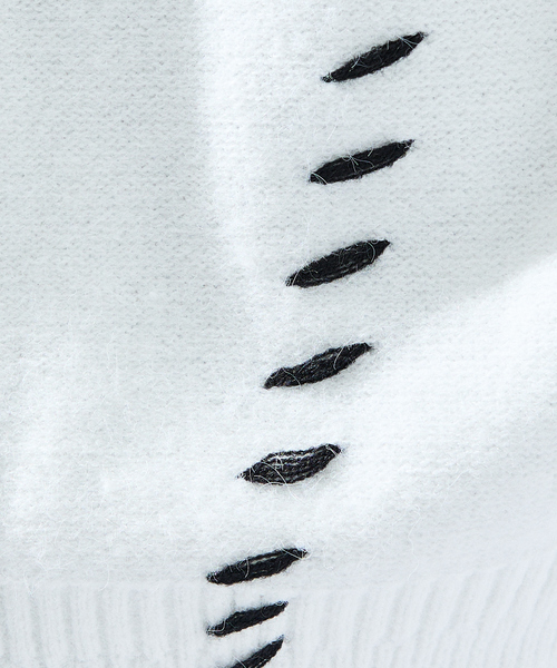 AH ABAHOUSE（エーエイチアバハウス）の「【AH ABAHOUSE】ハンドステッチ カーディガン（カーディガン/ボレロ・メンズ・グレイッシュブルー/ブラック/グレイッシュベージュ/ホワイト・46/48）」の14枚目の写真