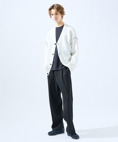 AH ABAHOUSE（エーエイチアバハウス）の「【AH ABAHOUSE】ハンドステッチ カーディガン（カーディガン/ボレロ・メンズ・グレイッシュブルー/ブラック/グレイッシュベージュ/ホワイト・46/48）」の15枚目の写真