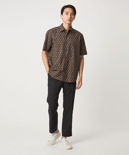 green label relaxing（グリーンレーベルリラクシング）の「TWタンブラー スタンダード NP イージーパンツ -ウォッシャブル・ストレッチ-（スラックス・メンズ・ブラック/ダークグリーン・M/S/XL/L）」の8枚目の写真