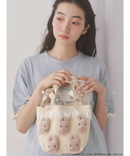 merry jenny（メリージェニー）の「マロンクリームribbonハンドルミニトート（ハンドバッグ・レディース・ピンク/アイボリー・FREE）」の16枚目の写真