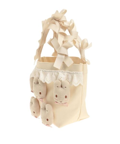 merry jenny（メリージェニー）の「マロンクリームribbonハンドルミニトート（ハンドバッグ・レディース・ピンク/アイボリー・FREE）」の9枚目の写真