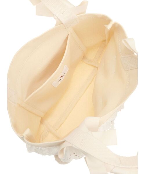 merry jenny（メリージェニー）の「マロンクリームribbonハンドルミニトート（ハンドバッグ・レディース・ピンク/アイボリー・FREE）」の7枚目の写真