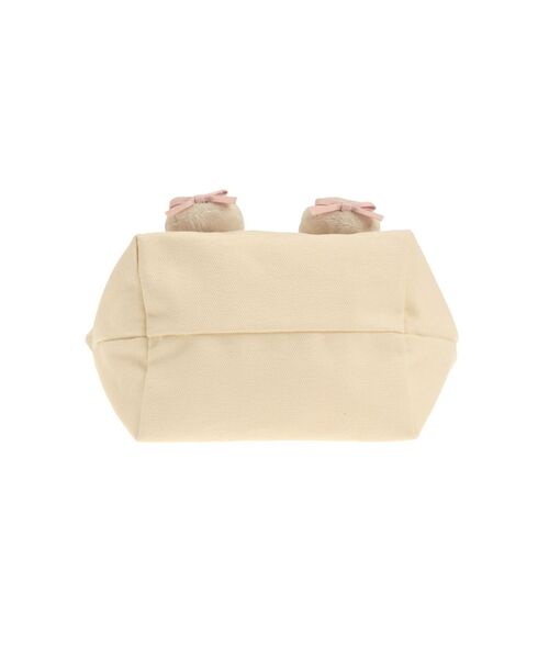 セール】マロンクリームribbonハンドルミニトート（ハンドバッグ
