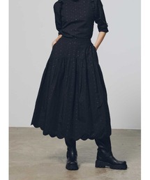 COEL | スカラップジャガードフレアスカート(スカート)