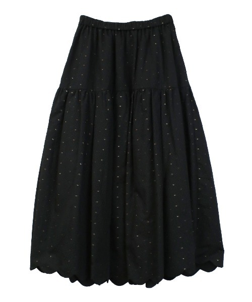 COEL（コエル）の「スカラップジャガードフレアスカート（スカート・レディース・ホワイト/ブラック・36/38）」の17枚目の写真