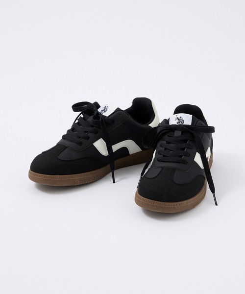 U.S. POLO ASSN.（ユーエスポロアッスン）の「U.S. POLO ASSN. /ユーエスポロアッスン 別注 ワンポイントロゴ レースアップ ローカットスニーカー（スニーカー・レディース・ホワイト/ブラック・27cm/26.5cm/26cm/25cm/24cm/23.5cm）」の9枚目の写真