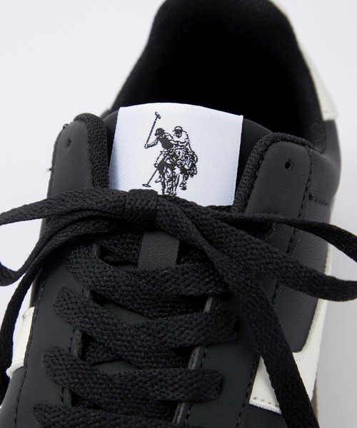 U.S. POLO ASSN.（ユーエスポロアッスン）の「U.S. POLO ASSN. /ユーエスポロアッスン 別注 ワンポイントロゴ レースアップ ローカットスニーカー（スニーカー・レディース・ホワイト/ブラック・27cm/26.5cm/26cm/25cm/24cm/23.5cm）」の16枚目の写真