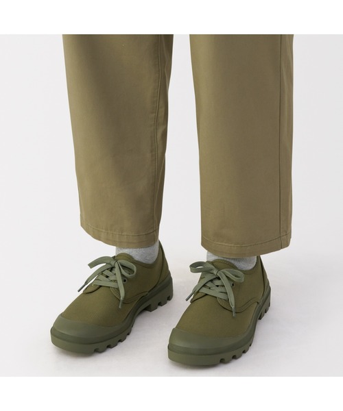 無印良品(ムジルシリョウヒン)の「婦人 柔らかい中敷を使用した 撥水タンクソールシューズ(スニーカー・レディース・カーキ系/ブラック・XS/S/M)」の11枚目の写真