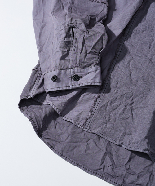 JOURNAL STANDARD J.S HOMESTEAD（ジャーナルスタンダードホームステッド）の「J.S.Homestead / バリアス クロス ジップ シャツ（シャツ/ブラウス・メンズ・ブラック/アイボリー・MEDIUM/LARGE）」の11枚目の写真