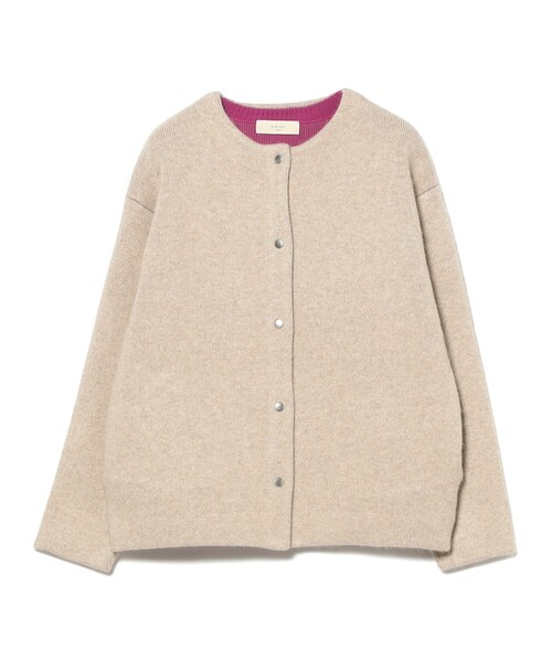 B:MING by BEAMS（ビーミングバイビームス）の「裏配色 ニット カーディガン (手洗い可)（カーディガン/ボレロ・レディース・ブラウン系その他/グレー・ONE SIZE）」の14枚目の写真