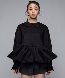 Narcissus（ナルシス）の「丸襟ブラウス/ペプラムブラウス《動画あり》（シャツ/ブラウス）」