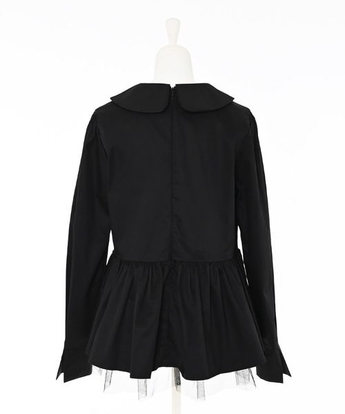 Narcissus（ナルシス）の「丸襟ブラウス/ペプラムブラウス《動画あり》（シャツ/ブラウス・レディース・ホワイト/ブラック・FREE）」の14枚目の写真