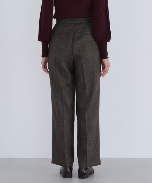 NATURAL BEAUTY BASIC（ナチュラルビューティーベーシック）の「◇シャークスキン SETUPストレートテーパードパンツ（その他パンツ・レディース・ダークブラウン/ネイビー・X-SMALL/MEDIUM/SMALL）」の10枚目の写真