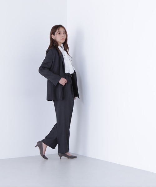 ◇シャークスキン SETUPストレートテーパードパンツ（その他