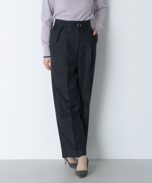 NATURAL BEAUTY BASIC（ナチュラルビューティーベーシック）の「◇シャークスキン SETUPストレートテーパードパンツ（その他パンツ・レディース・ダークブラウン/ネイビー・X-SMALL/MEDIUM/SMALL）」の19枚目の写真