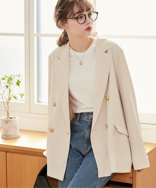 アシンメトリー ダブルジップ ジャケット アイボリー サイズ6 アシンメトリー ダブルジップ ジャケット アイボリー サイズ6