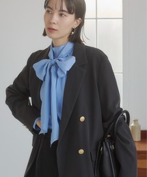 ANGIE（アンジー）の「【S/Mサイズ展開 / オケージョン対応 / セレモニー対応】ゴールドボタン テーラードジャケット / 金ボタン ダブル ブレザー（テーラードジャケット）」