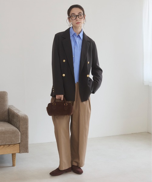 ANGIE（アンジー）の「【S/Mサイズ展開】ゴールドボタン テーラード