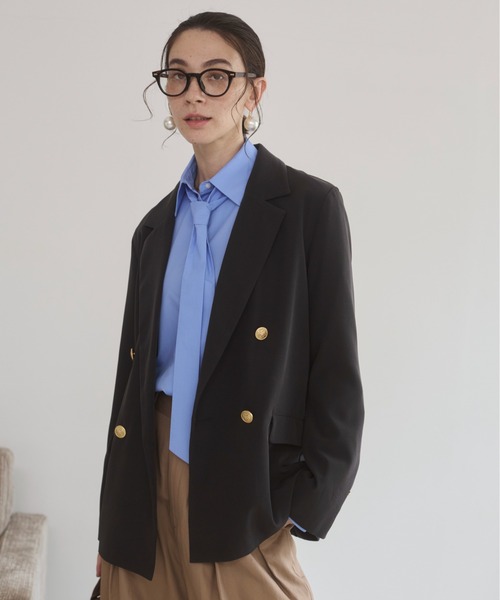 S/Mサイズ展開】ゴールドボタン テーラードジャケット / 金ボタン