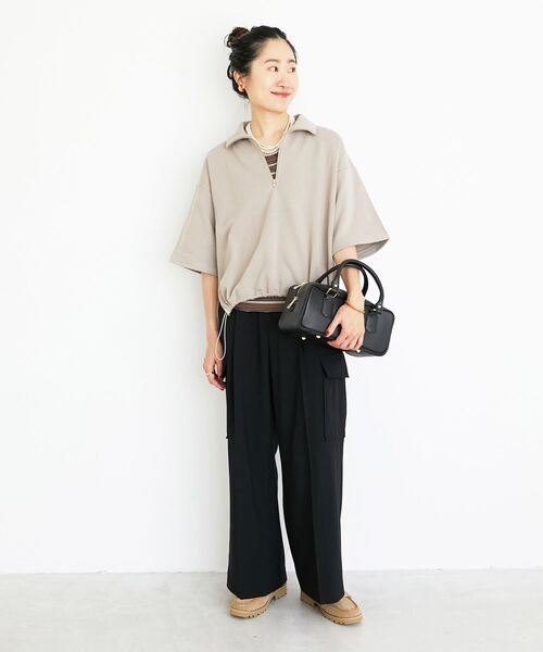 le.coeur blanc(ルクールブラン)の「センタープレスカーゴパンツ(その他パンツ・レディース・カーキブラウン/ブラック・36/38)」の18枚目の写真