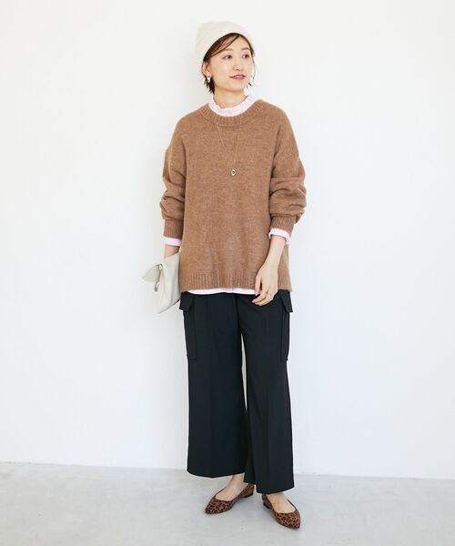 le.coeur blanc(ルクールブラン)の「センタープレスカーゴパンツ(その他パンツ・レディース・カーキブラウン/ブラック・36/38)」の9枚目の写真