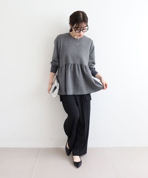 le.coeur blanc(ルクールブラン)の「センタープレスカーゴパンツ(その他パンツ・レディース・カーキブラウン/ブラック・36/38)」の10枚目の写真