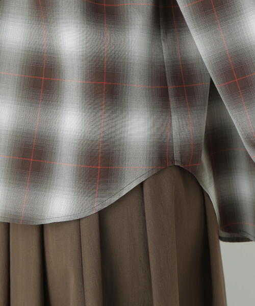 セール】◇オンブレーチェックオーバーシャツ（シャツ/ブラウス