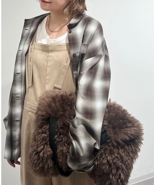 セール】◇オンブレーチェックオーバーシャツ（シャツ/ブラウス