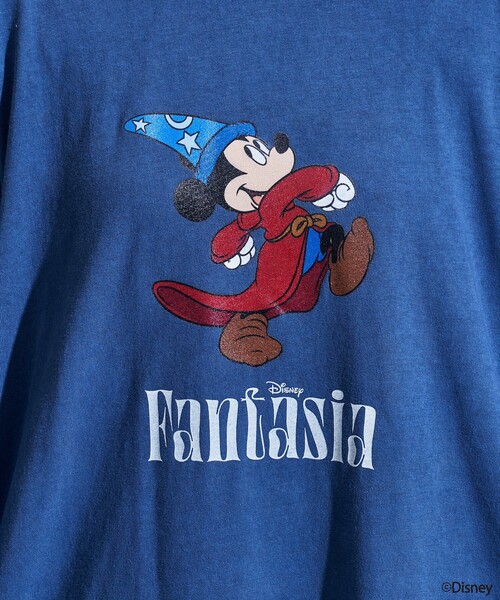 DISNEY FANTASIA】 ビッグ フロント プリント長袖Tシャツ