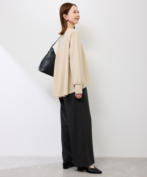 ROPE' PICNIC(ロペピクニック)の「エアリーカットジョーゼットトップス(Tシャツ/カットソー・レディース・キナリ/ベージュ/ネイビー・S/M)」の14枚目の写真