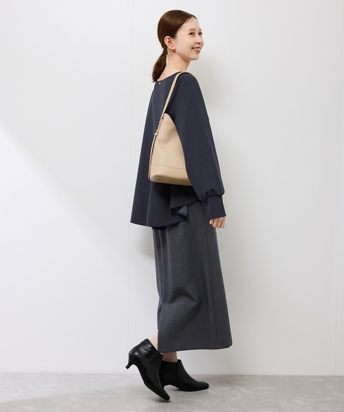 ROPE' PICNIC(ロペピクニック)の「エアリーカットジョーゼットトップス(Tシャツ/カットソー・レディース・キナリ/ベージュ/ネイビー・S/M)」の11枚目の写真