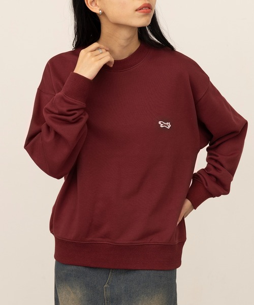 PENNEYS(ぺニーズ)の「何色あってもいい!ペアルックおそろコーデにも!冬に使える万能スウェット【Penneys THE FOX】FOX COLLECTION 別注kitsuneキツネワッペン刺繍スウェットトレーナー プルオーバースウェット(スウェット・レディース・ベージュ/ダークグレー/ネイビー/ブラック/グレイッシュベージュ/ワイン/グレー/オフホワイト・S/M/L/XL)」の10枚目の写真