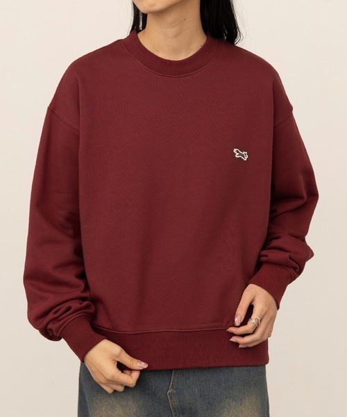 PENNEYS(ぺニーズ)の「何色あってもいい!ペアルックおそろコーデにも!冬に使える万能スウェット【Penneys THE FOX】FOX COLLECTION 別注kitsuneキツネワッペン刺繍スウェットトレーナー プルオーバースウェット(スウェット・レディース・ベージュ/ダークグレー/ネイビー/ブラック/グレイッシュベージュ/ワイン/グレー/オフホワイト・S/M/L/XL)」の11枚目の写真