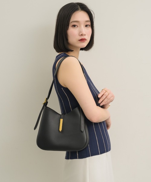 NEUNA(ヌナ)の「【大人気bagからminiサイズが登場!】miniラウンドトートバッグ(ショルダーバッグ・レディース・アイボリー/ブラック・FREE)」の6枚目の写真