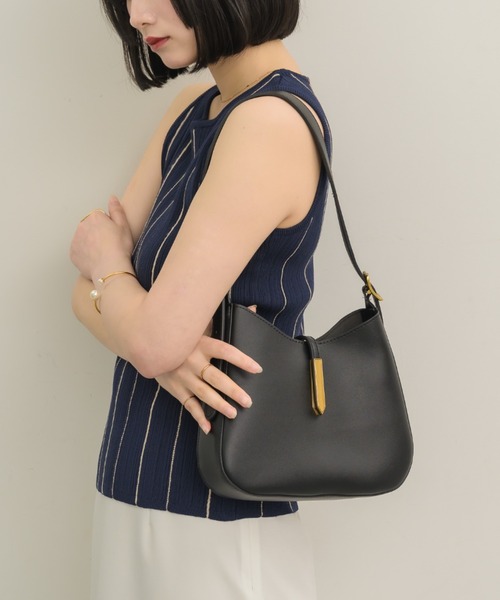 NEUNA(ヌナ)の「【大人気bagからminiサイズが登場!】miniラウンドトートバッグ(ショルダーバッグ・レディース・アイボリー/ブラック・FREE)」の10枚目の写真