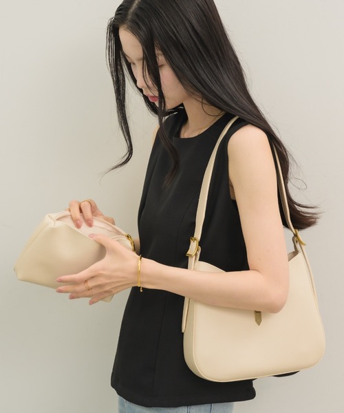 NEUNA(ヌナ)の「【大人気bagからminiサイズが登場!】miniラウンドトートバッグ(ショルダーバッグ・レディース・アイボリー/ブラック・FREE)」の22枚目の写真