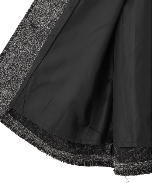 N.（N. Natural Beauty Basic）（エヌエヌナチュラルビューティーベーシック）の「【PS/低身長サイズ】ツイーディーフリンジジャンスカ（ジャンパースカート・レディース・ブラック/グレー・P/S/MEDIUM）」の14枚目の写真