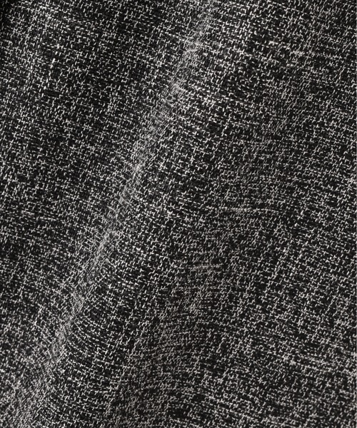 N.（N. Natural Beauty Basic）（エヌエヌナチュラルビューティーベーシック）の「【PS/低身長サイズ】ツイーディーフリンジジャンスカ（ジャンパースカート・レディース・ブラック/グレー・P/S/MEDIUM）」の5枚目の写真