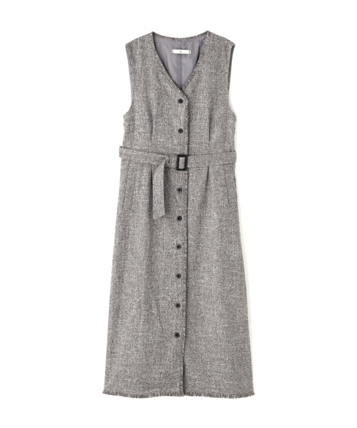 セール】【PS/低身長サイズ】ツイーディーフリンジジャンスカ