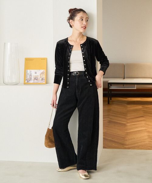 FREAK'S STORE（フリークスストア）の「限定展開　コーデュロイ カーブ パンツ（その他パンツ・レディース・ライトグレー/ブラック/グレー/ブラウン・SMALL/MEDIUM）」の11枚目の写真