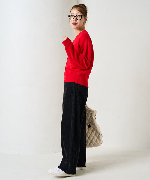 FREAK'S STORE（フリークスストア）の「限定展開　コーデュロイ カーブ パンツ（その他パンツ・レディース・ライトグレー/ブラック/グレー/ブラウン・SMALL/MEDIUM）」の21枚目の写真